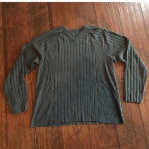 Long sleeve v neck charcoal sweater Calvin Klein